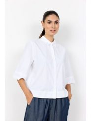 Soyaconcept Bluzka "Netti" w kolorze białym rozmiar: XL. Białe bluzki damskie Soyaconcept, xl, bez wzorów, z bawełny, bez kołnierzyka, bez ramiączek. Za 118.56 zł.