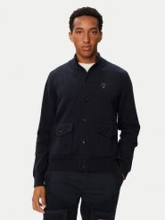 Aeronautica Militare Kardigan 262MA1663UL00950 Granatowy Regular Fit. Niebieskie kardigany męskie AERONAUTICA MILITARE, l, bez wzorów, z bawełny, bez kołnierzyka. Za 834.99 zł.