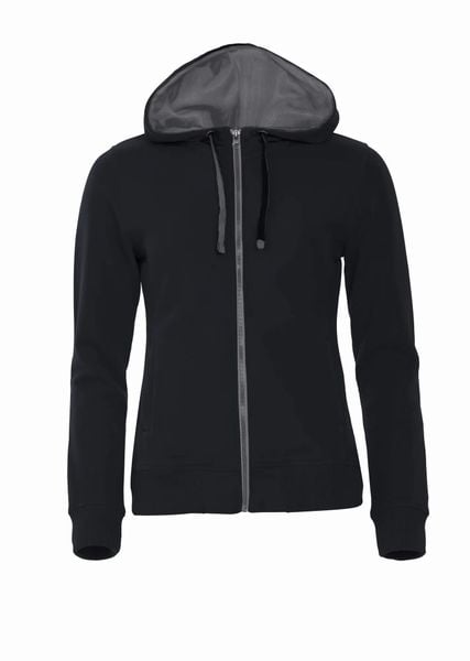Clique Classic Hoody Full Zip Women – Damska bluza z kapturem na zamek – black. Czarne bluzy z kapturem damskie CLIQUE, s, z bawełny. Za 238.17 zł.