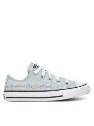 Converse Trampki Chuck Taylor All Star Florals A11776C Błękitny. Niebieskie trampki i tenisówki dziewczęce Converse, bez wzorów, z materiału, bez zapięcia. Za 179.99 zł.