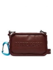 Patrizia Pepe Torebka 2B0153/L113-B861 Brązowy. Brązowe listonoszki damskie Patrizia Pepe, bez wzorów, ze skóry, bez dodatków. Za 1,089.00 zł.