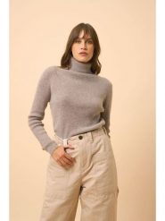 Just Cashmere Kaszmirowy golf "Lexie" w kolorze szarym rozmiar: M. Szare golfy damskie Just Cashmere, m, bez wzorów, z kaszmiru, bez ramiączek. Za 456.87 zł.