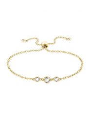 Tamaris Srebrna bransoletka z cyrkoniami rozmiar: onesize. Szare bransoletki damskie Tamaris, srebrne. Za 174.43 zł.