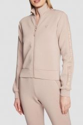 GUESS Różowa bluza damska z lampasami New Allie Scuba, Rozmiar M. Czerwone bluzy bez kaptura damskie Guess, m, z materiału. W wyprzedaży za 227.99 zł.