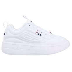 Buty Fila Superbubble FFW0536.10004 białe. Białe buty sportowe na co dzień damskie bez wzorów, z materiału. Za 372.22 zł.