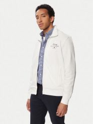 Tommy Hilfiger Bluza Script Stack MW0MW43219 Biały Regular Fit. Białe bluzy bez kaptura męskie Tommy Hilfiger, m, z bawełny. Za 489.99 zł.