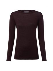 Brookshire Sweter z dzianiny merino Kobiety Wełna brązowy, XXL. Brązowe swetry klasyczne damskie brookshire, xxl, z dzianiny, bez kołnierzyka. Za 249.95 zł.