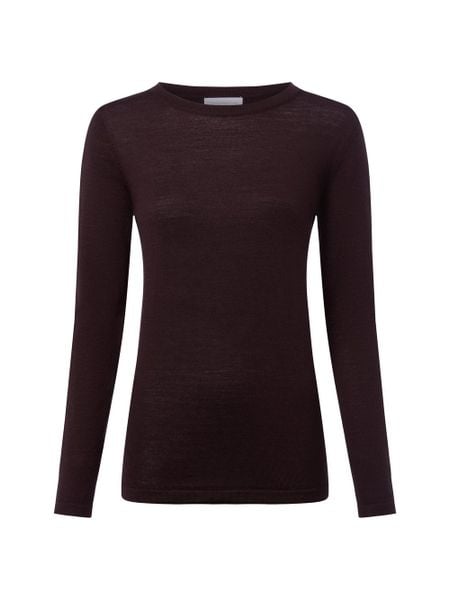 Brookshire Sweter z dzianiny merino Kobiety Wełna brązowy, XXL. Brązowe swetry klasyczne damskie brookshire, xxl, z dzianiny, bez kołnierzyka. Za 249.95 zł.