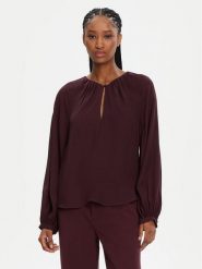 STAUD Bluzka Fabian R24F1106SG Bordowy Regular Fit. Czerwone bluzki damskie STAUD, xs, bez wzorów, z jedwabiu, bez ramiączek. Za 1,099.00 zł.