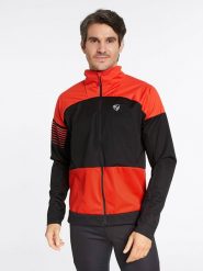 Ziener Kurtka softshellowa "Nogah" w kolorze czerwono-czarnym rozmiar: 48. Czarne kurtki outdoor męskie Ziener, bez wzorów, bez kaptura. Za 162.49 zł.