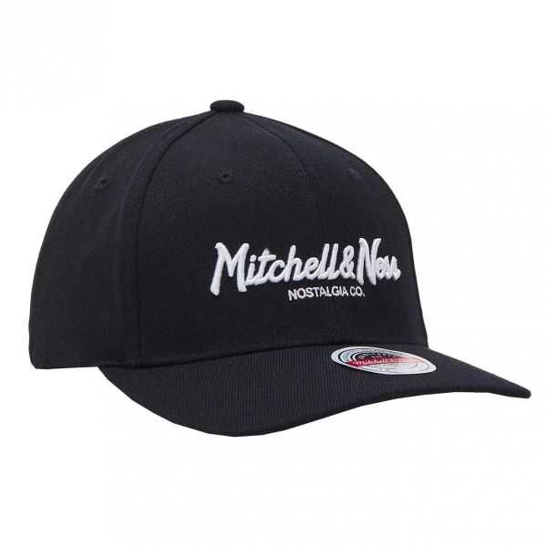 Czapka typu snapback Mitchell & Ness. Czarne czapki męskie Mitchell & Ness, bez wzorów. Za 177.00 zł.