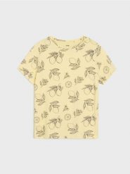 Koszulka z nadrukiem w cytryny - Inny. T-shirty damskie Sinsay, l, bez wzorów, bez kołnierzyka. Za 12.99 zł.