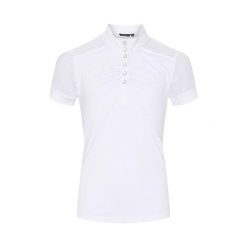 Dziewczęca koszulka do jazdy konnej Equipage Hazel. Białe koszulki dziewczęce EQUIPAGE, m, bez wzorów, bez ramiączek. Za 236.50 zł.