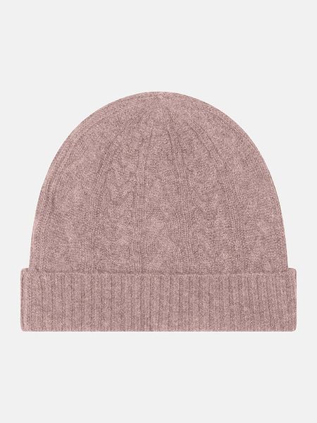 Just Cashmere Kaszmirowa czapka "Cleo" w kolorze beżowym rozmiar: onesize. Brązowe czapki zimowe damskie Just Cashmere, z kaszmiru. Za 189.95 zł.