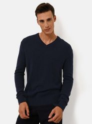 Just Cashmere Kaszmirowy sweter "Nathan" w kolorze granatowym rozmiar: M. Niebieskie swetry męskie Just Cashmere, m, bez wzorów, z kaszmiru, bez kołnierzyka. Za 565.99 zł.