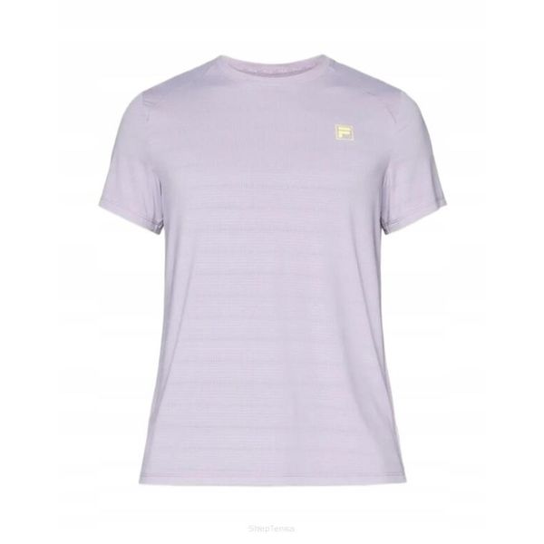 Koszulka tenisowa Fila T-shirt Titus. Fioletowe t-shirty męskie Fila, bez wzorów, bez kołnierzyka. Za 259.99 zł.