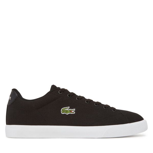 Tenisówki Lacoste. Czarne trampki i tenisówki męskie Lacoste, bez wzorów, bez zapięcia. Za 249.99 zł.