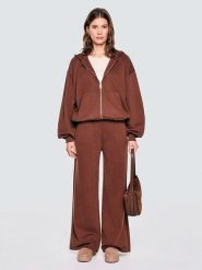 BIG STAR Bluza w kolorze brązowym rozmiar: L. Brązowe bluzy z kapturem damskie Big Star, l. Za 129.99 zł.