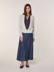 Rodier Wełniany kardigan w kolorze szarym rozmiar: M. Szare kardigany damskie Rodier, m, bez wzorów, z wełny. Za 339.99 zł.