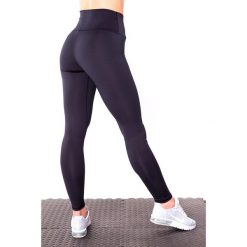 Czarne legginsy z wysokim stanem na siłownię damskie 2skin BASIC. Czarne legginsy damskie 2SkIN, xs, bez wzorów, z elastanu. W wyprzedaży za 119.00 zł.