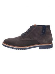 Bugatti Skórzane botki w kolorze szarym rozmiar: 43. Szare buty zimowe męskie Bugatti, bez zapięcia. Za 288.85 zł.