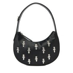 Torebka KARL LAGERFELD. Czarne torebki klasyczne damskie Karl Lagerfeld, bez wzorów, bez dodatków. Za 699.99 zł.
