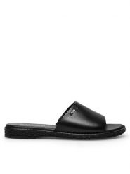 Lasocki Klapki WI16-DOROTHY2-10 Czarny. Czarne klapki damskie Lasocki, bez wzorów, z materiału, bez obcasa. Za 149.99 zł.