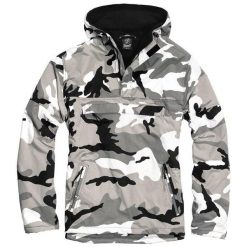 Kurtka kangurka męska Brandit Zimowa Windbreaker Urban (Metro). Białe kurtki męskie Brandit, na zimę, m, bez wzorów, z polaru, klasyczne, bez kaptura. Za 235.30 zł.