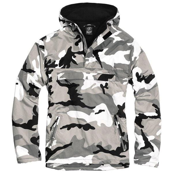 Kurtka kangurka męska Brandit Zimowa Windbreaker Urban (Metro). Białe kurtki męskie Brandit, na zimę, m, bez wzorów, z polaru, klasyczne, bez kaptura. Za 264.30 zł.