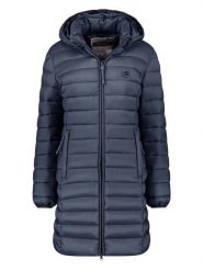 Geographical Norway Płaszcz pikowany "Atikotal" w kolorze granatowym rozmiar: M. Niebieskie płaszcze damskie Geographical Norway, m, bez wzorów. Za 174.95 zł.