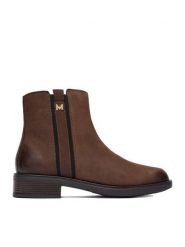 MEXX Botki CEO-MX/032C-WI23 Brązowy. Brązowe botki damskie Mexx, z nubiku, bez obcasa, na płaskiej podeszwie, bez zapięcia. Za 329.99 zł.