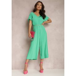 Zielony Kombinezon Callena. Zielone kombinezony damskie Renee, s, bez wzorów, z tkaniny, eleganckie, bez kołnierzyka, bez ramiączek, długie. Za 84.99 zł.