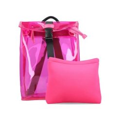 RIEKER H1545-31 pink, plecak damski. Czerwone plecaki damskie Rieker, bez wzorów. Za 174.93 zł.
