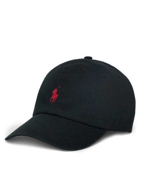 Polo Ralph Lauren Czapka z daszkiem 211912843019 Czarny. Czarne czapki z daszkiem damskie Polo Ralph Lauren, bez wzorów, z bawełny. Za 259.99 zł.