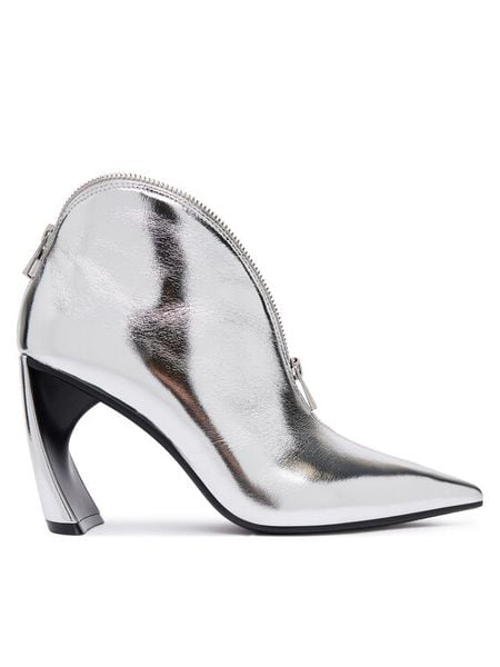 United Nude Botki Zuma Stacy Hi 1094614116 Srebrny. Szare botki damskie United Nude, ze skóry, bez obcasa, na słupku, bez zapięcia. Za 1,029.00 zł.