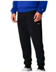 Spodnie sportowe męskie Champion Rib Cuff. Czarne spodnie sportowe męskie CHAMPION, z bawełny. Za 129.99 zł.