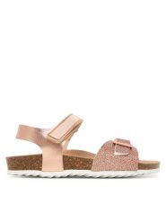 Geox Sandały J Adriel Girl J028MC 0BNEW C8124 S Różowy. Czerwone sandały dziewczęce Geox, ze skóry, bez zapięcia. Za 209.99 zł.