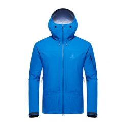 Kurtka turystyczna męska Blackyak HARIANA Gore-Tex przeciwdeszczowa. Niebieskie kurtki męskie BLACK YAK, m, bez wzorów, z gore-texu, sportowe, bez kaptura. Za 699.99 zł.