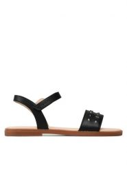 Geox Sandały J S.Karly G. H J2535H 000BC C9999 S Czarny. Czarne sandały dziewczęce Geox, ze skóry, bez zapięcia. Za 289.99 zł.