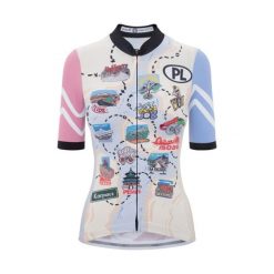 Koszulka rowerowa damska Quest Maja Places. Topy sportowe damskie Quest, l, bez wzorów, z materiału, bez ramiączek. Za 199.99 zł.