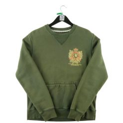 Second life - Sweter męski Polo Ralph Lauren khaki - Stan bardzo dobry. Zielone swetry męskie Ralph Lauren, l, bez wzorów, z dresówki, bez kołnierzyka. Za 170.36 zł.