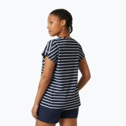 Koszulka damska Helly Hansen Thalia Summer Top. Niebieskie bluzki sportowe damskie Helly Hansen, bez kołnierzyka, bez ramiączek. Za 159.99 zł.