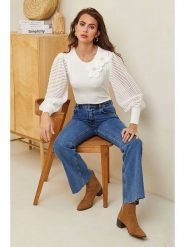 Soft Cashmere Sweter w kolorze białym rozmiar: 34/36. Białe swetry klasyczne damskie Soft Cashmere, z kaszmiru, bez kołnierzyka. Za 74.63 zł.