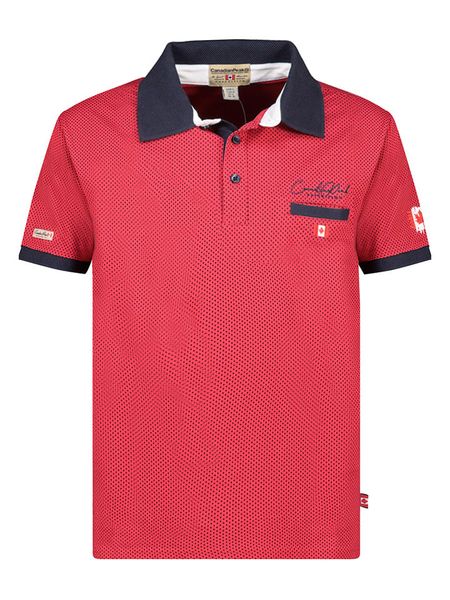 Canadian Peak Koszulka polo "Kingdomeak" w kolorze czerwonym rozmiar: S. Czerwone koszulki polo męskie Canadian Peak, s, bez wzorów, z bawełny, bez ramiączek. Za 84.21 zł.