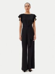 Artigli Kombinezon ACTU001736 Czarny Regular Fit. Czarne kombinezony damskie Artigli, bez wzorów, z syntetyku, bez kołnierzyka, bez ramiączek. Za 379.99 zł.