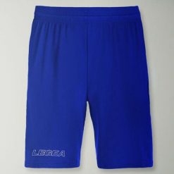 Mężczyzna Bieganie Bermuda Kluczowe Cechy Elastyczny Pas Model. Niebieskie szorty męskie Legea, bez wzorów, z bawełny, sportowe. Za 48.00 zł.