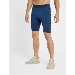 Spodenki treningowe kompresyjne Hummel hmlfirst. Niebieskie szorty sportowe męskie HUMMEL, m, z dzianiny, na fitness i siłownię. Za 126.00 zł.