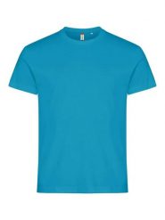 Clique Basic-T T-shirt męski bawełniany, dopasowany krój. Niebieskie t-shirty męskie CLIQUE, m, bez wzorów, z bawełny, bez kołnierzyka. Za 82.69 zł.