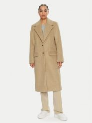 2NDDAY Płaszcz wełniany Miguel 2245110123 Beżowy Oversize. Brązowe płaszcze damskie 2NDDAY, na zimę, bez wzorów, z syntetyku. Za 1,309.00 zł.