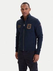 Aeronautica Militare Bluza 261FE2102UF00679 Granatowy Regular Fit. Niebieskie bluzy bez kaptura męskie AERONAUTICA MILITARE, m, z bawełny. Za 959.99 zł.